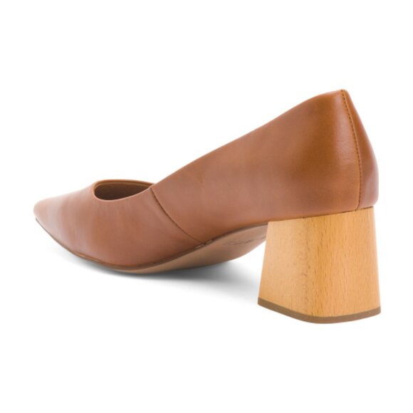 NEW KELSI DAGGER Block Heel Pumps in fox for women 825 4j2 - Picture 9 of 10